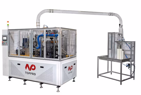 Máquina para fabricar vasos de papel de alta velocidad con alta eficiencia y mejor precio